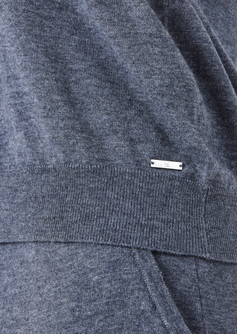 Men's Polo Top Grey Marl