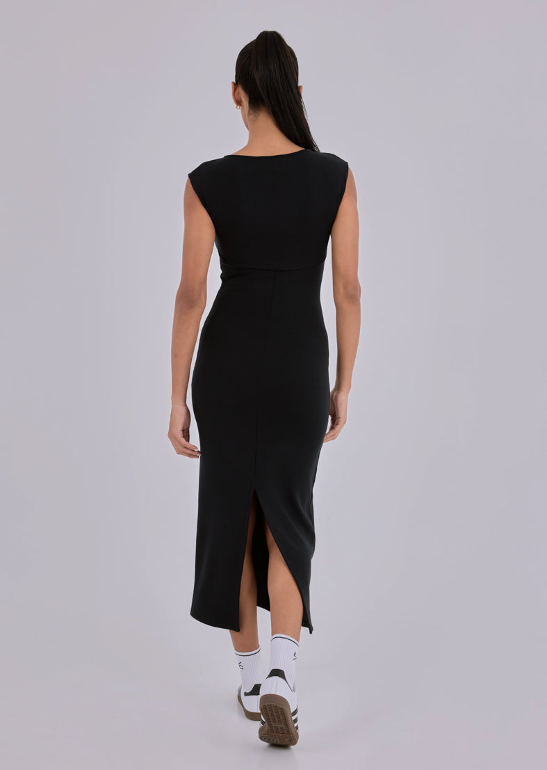 Women's Cap Sleeve Dress Black
