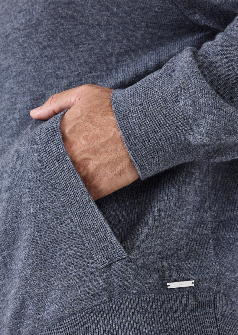 Men's Hoodie Grey Marl