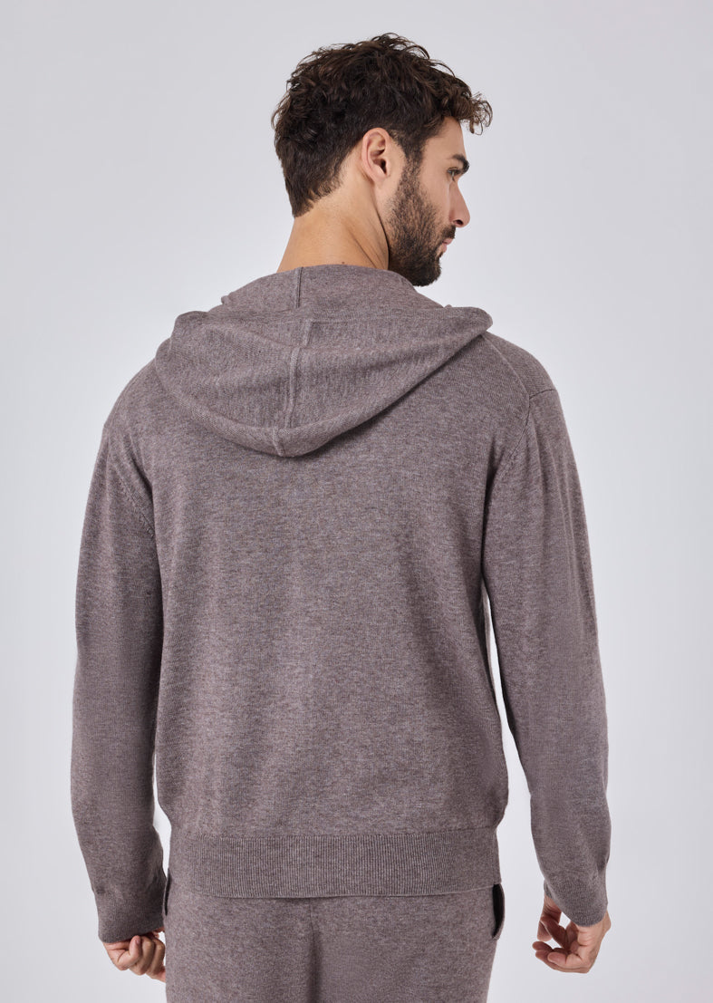 Men's Hoodie Taupe Marl