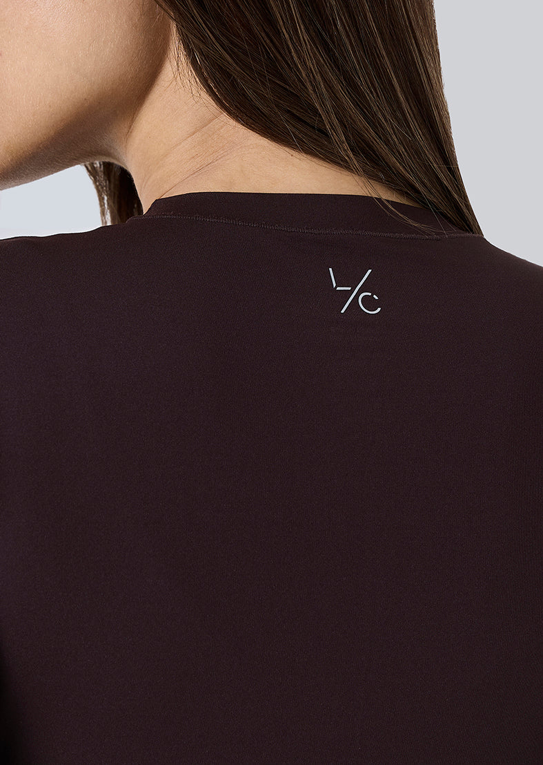 Women's Long Sleeve Top Dark Cocoa