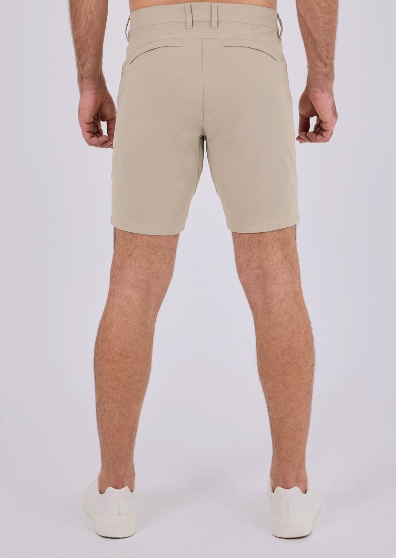 Men's Shorts Classic Fit -8"R Beige