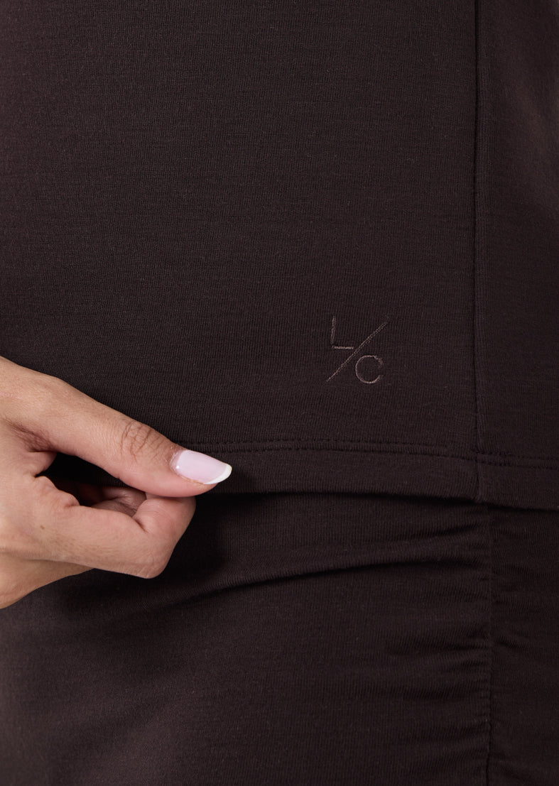 Women's Raglan Tee Dark Cocoa