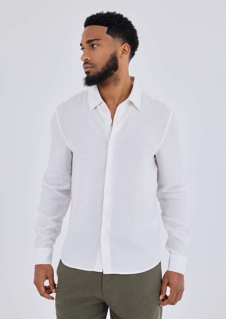 Men's Shirt Long Sleeve Ivory