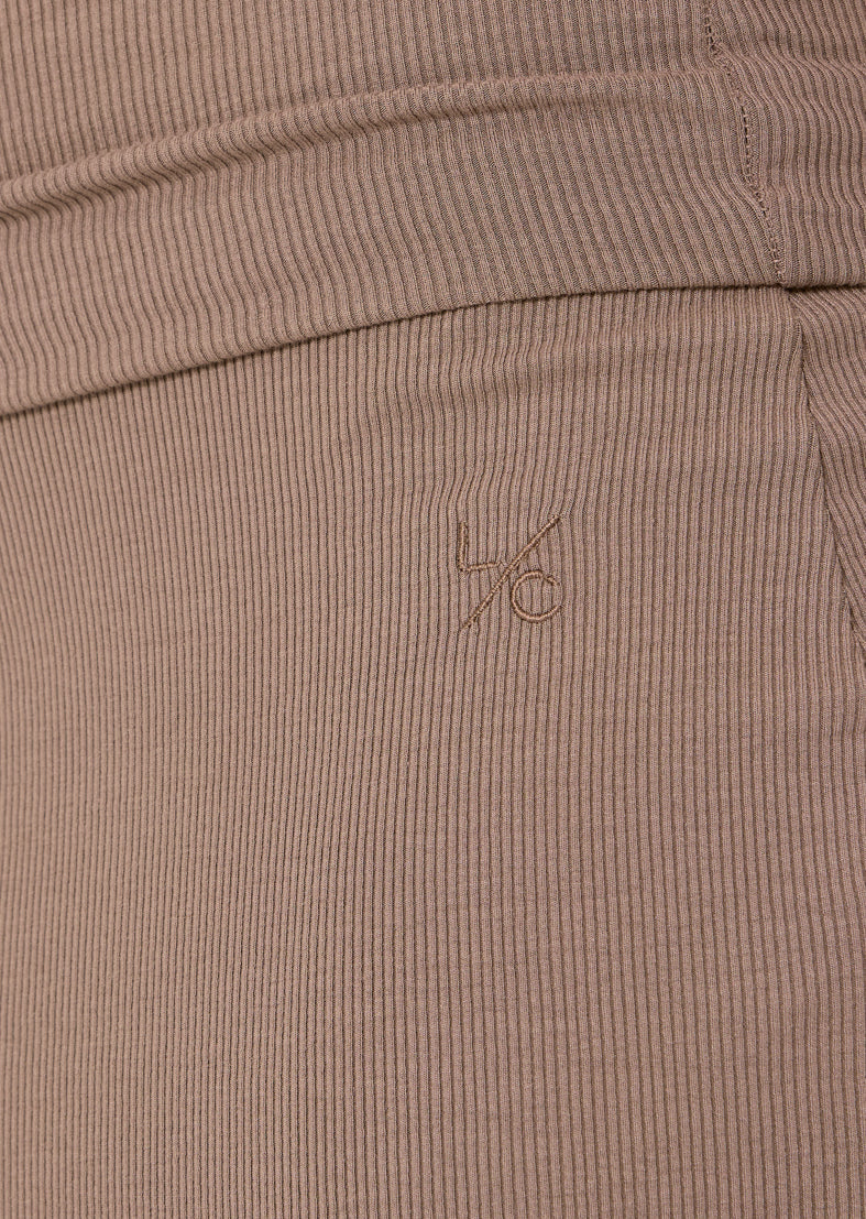 Women's Fold Waist Skirt Walnut