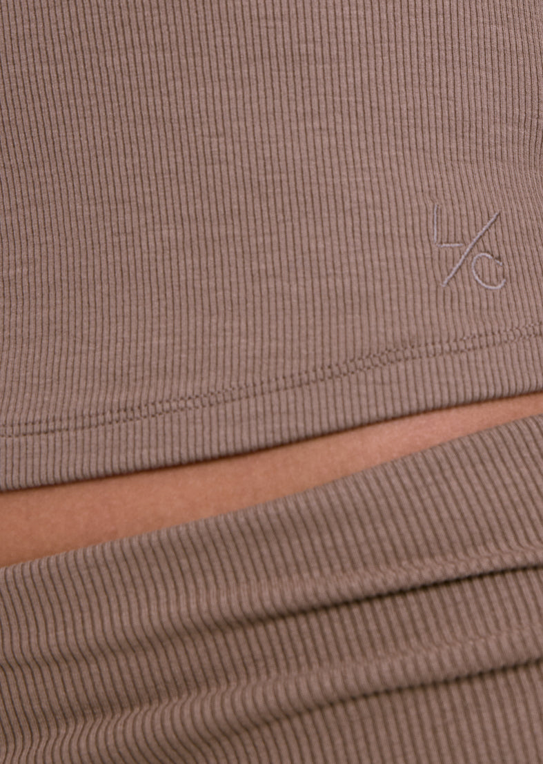 Women's V-Neck Cardigan Walnut