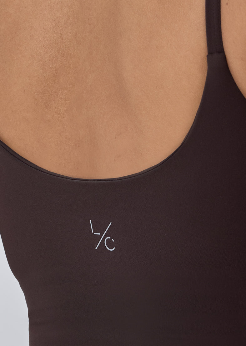 Women's Wrap Cami Top Dark Cocoa