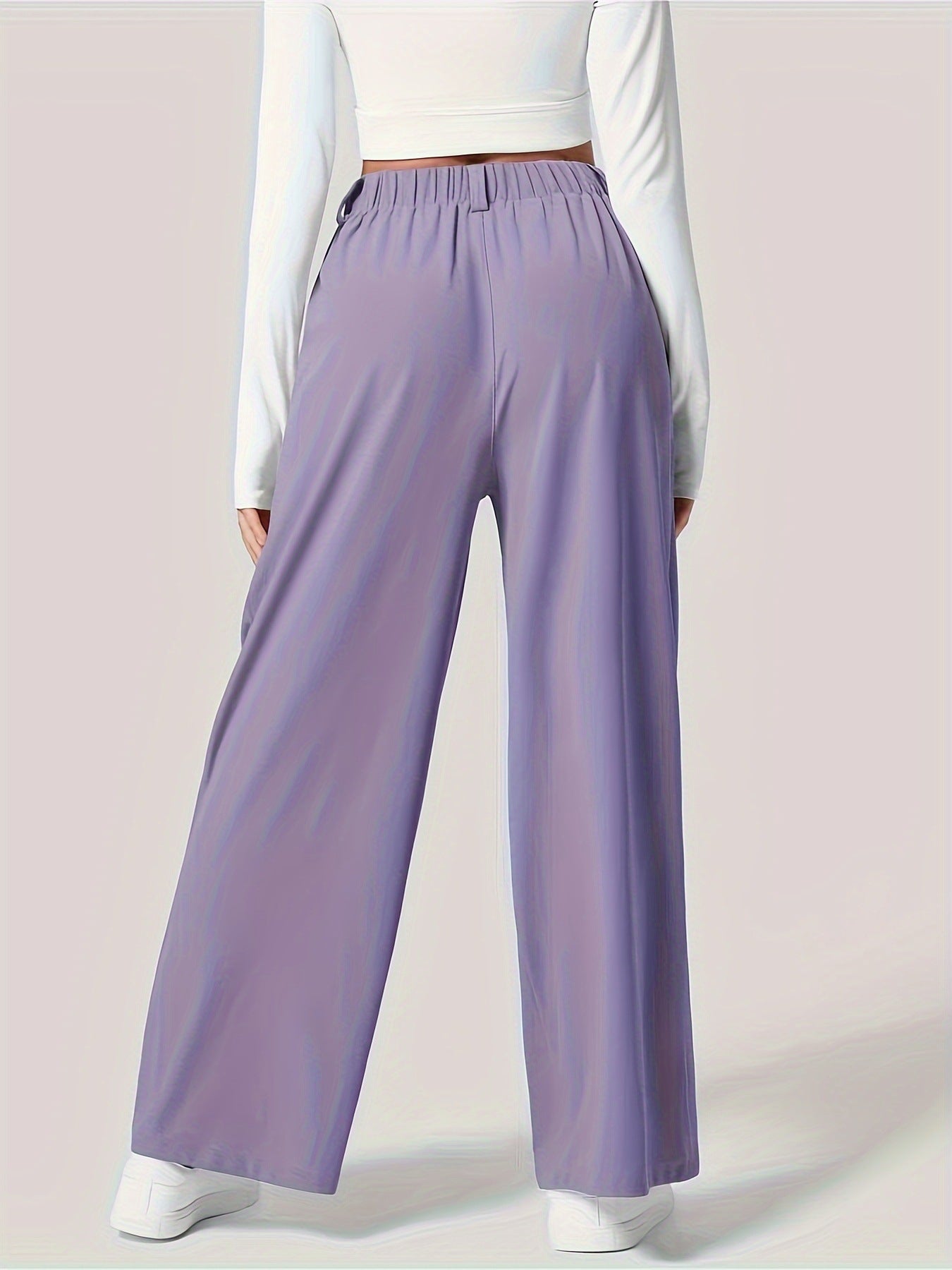 Homeclo® |  2 Pieces wide-Leg Trousers With Pockets