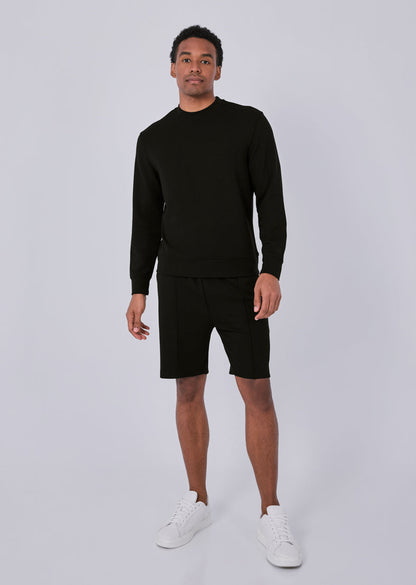 Mens All Around Lounge Crew Neck Sweatshirt Black