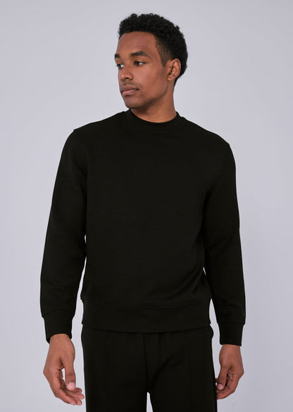 Mens All Around Lounge Crew Neck Sweatshirt Black