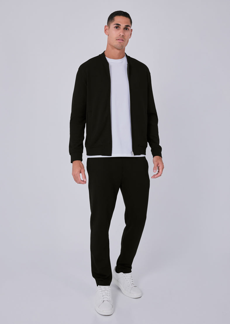 Mens All Around Lounge Bomber Black