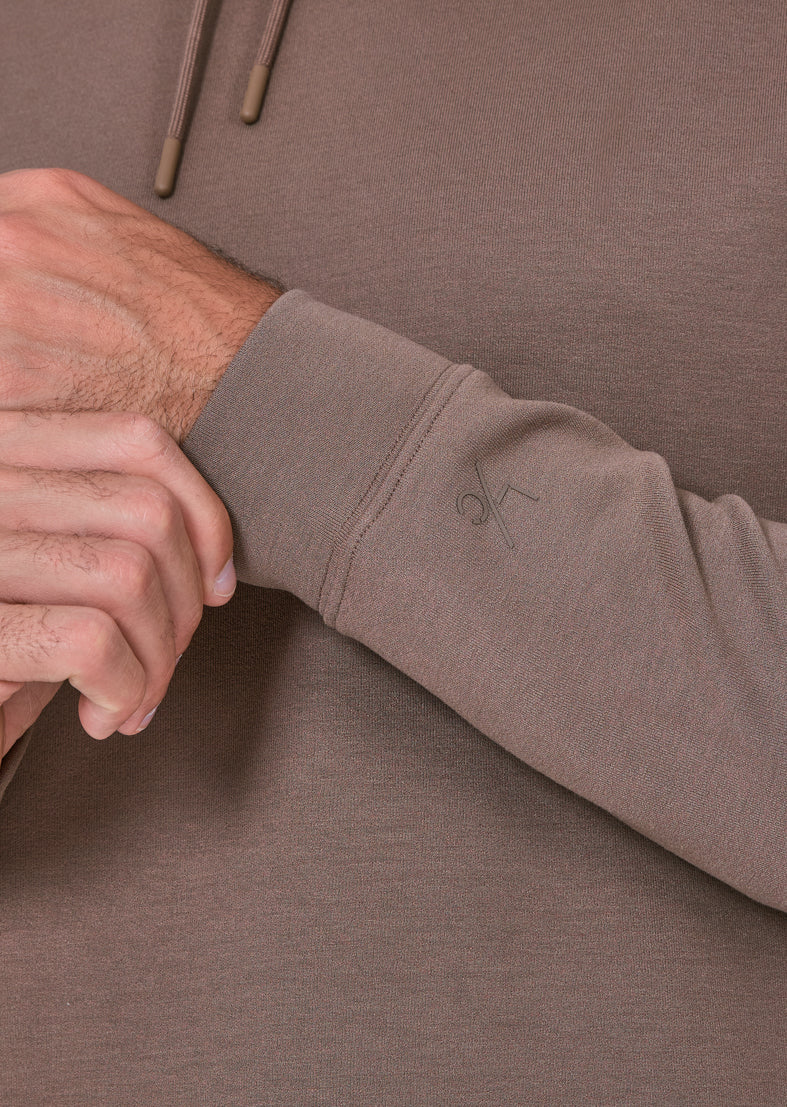 Mens All Around Lounge Hoodie Walnut