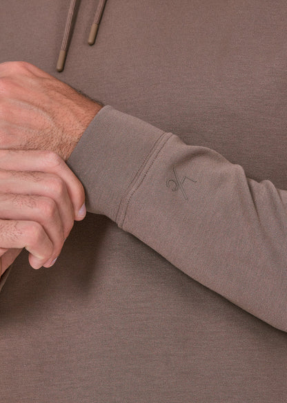 Mens All Around Lounge Hoodie Walnut