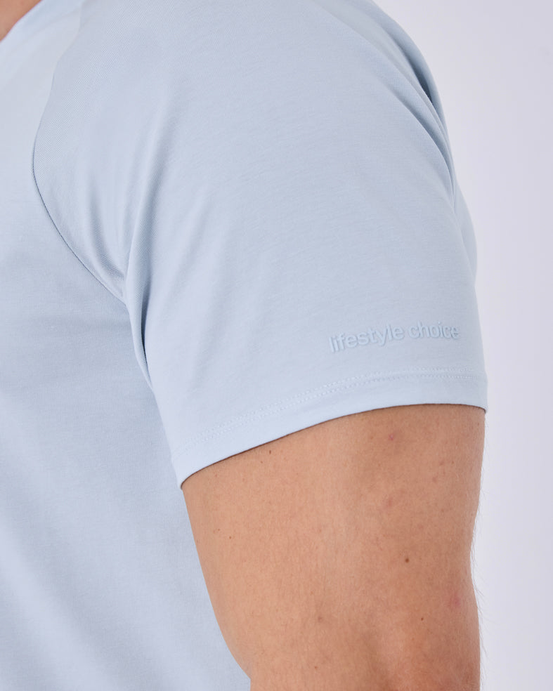 Mens Essential Tee Blue Mist