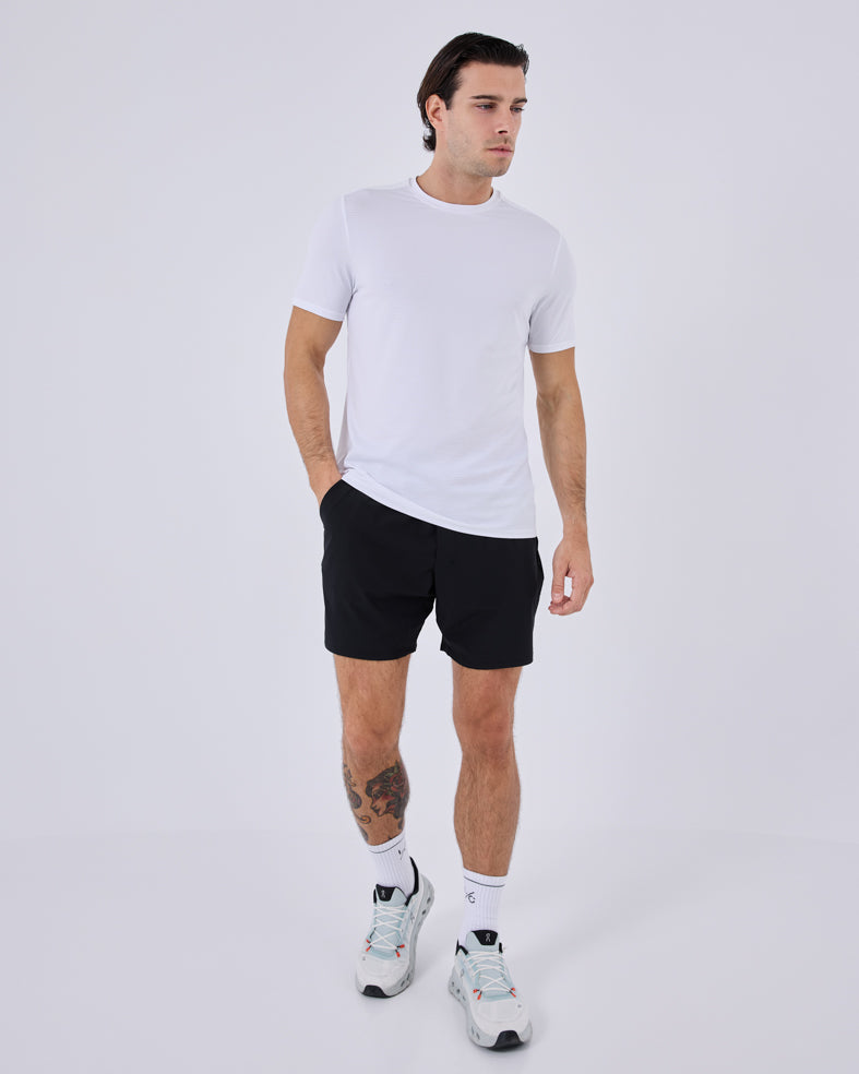 Mens Hybrid Active Tee Style White
