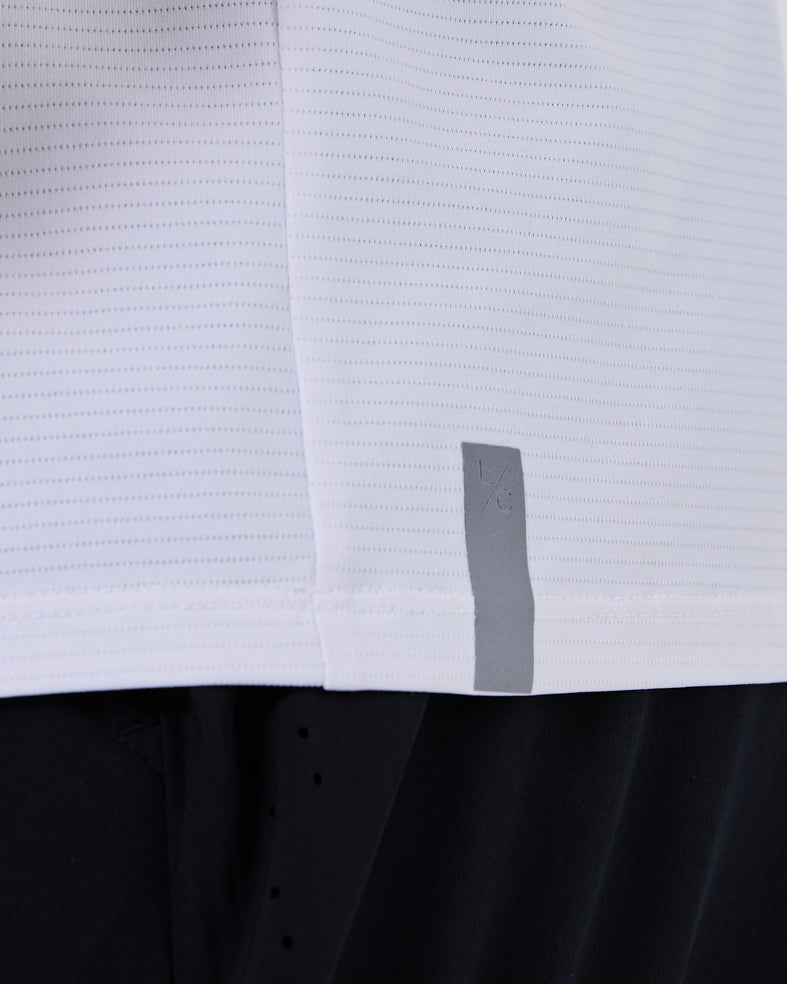 Mens Hybrid Active Tee Style White