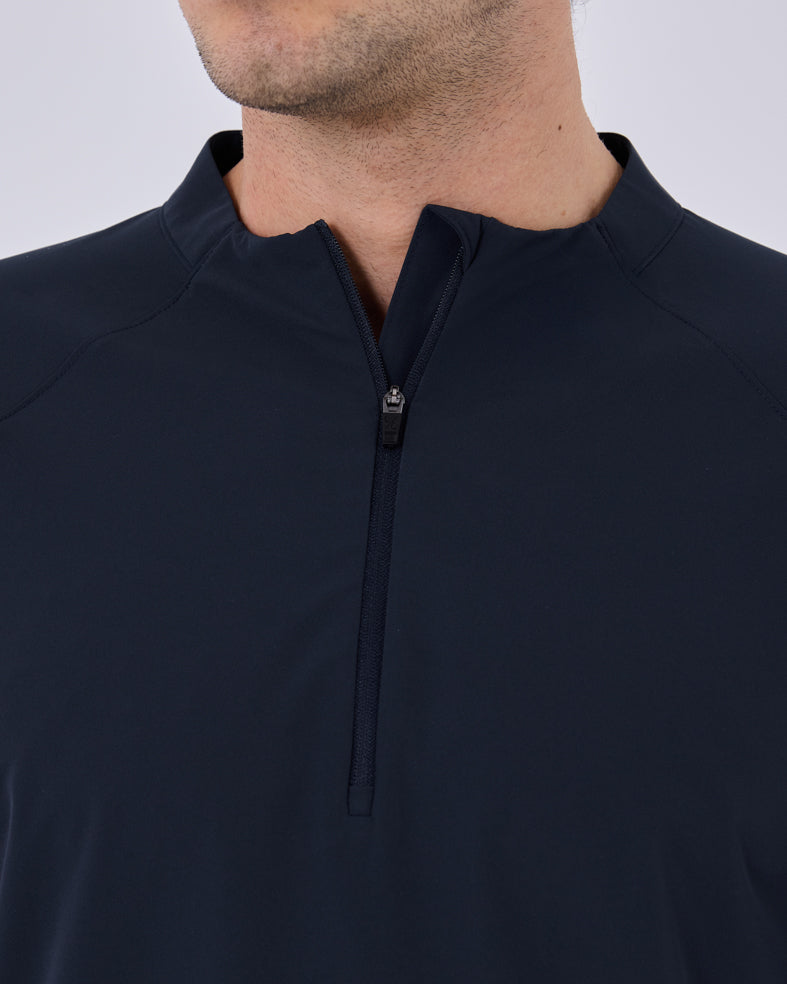 Mens Agility Half Zip Top Navy Pewter 