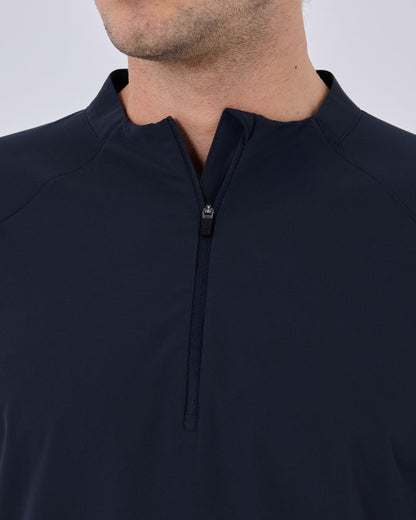 Mens Agility Half Zip Top Navy Pewter 