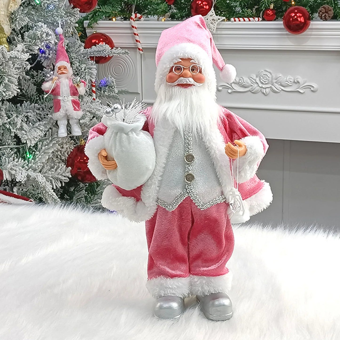 Merry & Bright Santa Doll – Festive Fun Décor