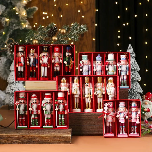 Handmade Wooden Nutcracker Ornaments