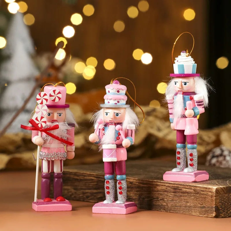 Handmade Wooden Nutcracker Ornaments
