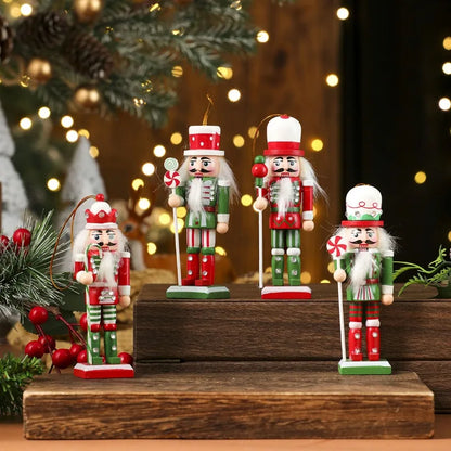 Handmade Wooden Nutcracker Ornaments