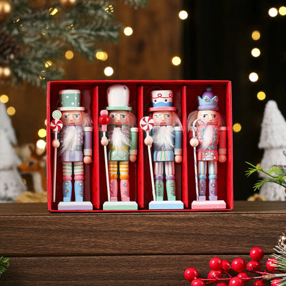 Handmade Wooden Nutcracker Ornaments