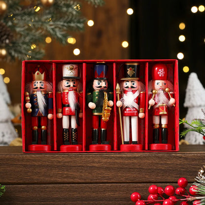 Handmade Wooden Nutcracker Ornaments