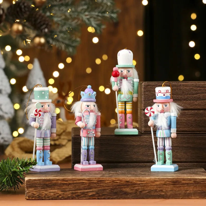 Handmade Wooden Nutcracker Ornaments