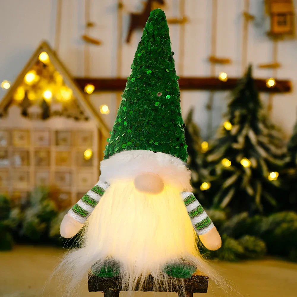 Glowing Gnome Christmas Doll