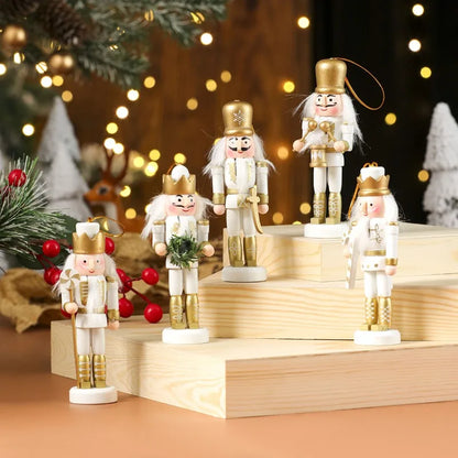 Handmade Wooden Nutcracker Ornaments