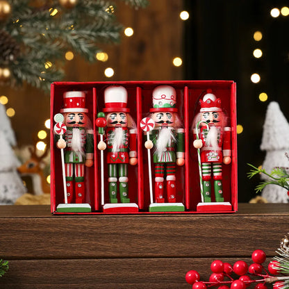 Handmade Wooden Nutcracker Ornaments