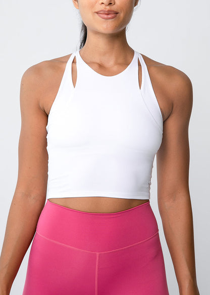 Women's Longline Bra White