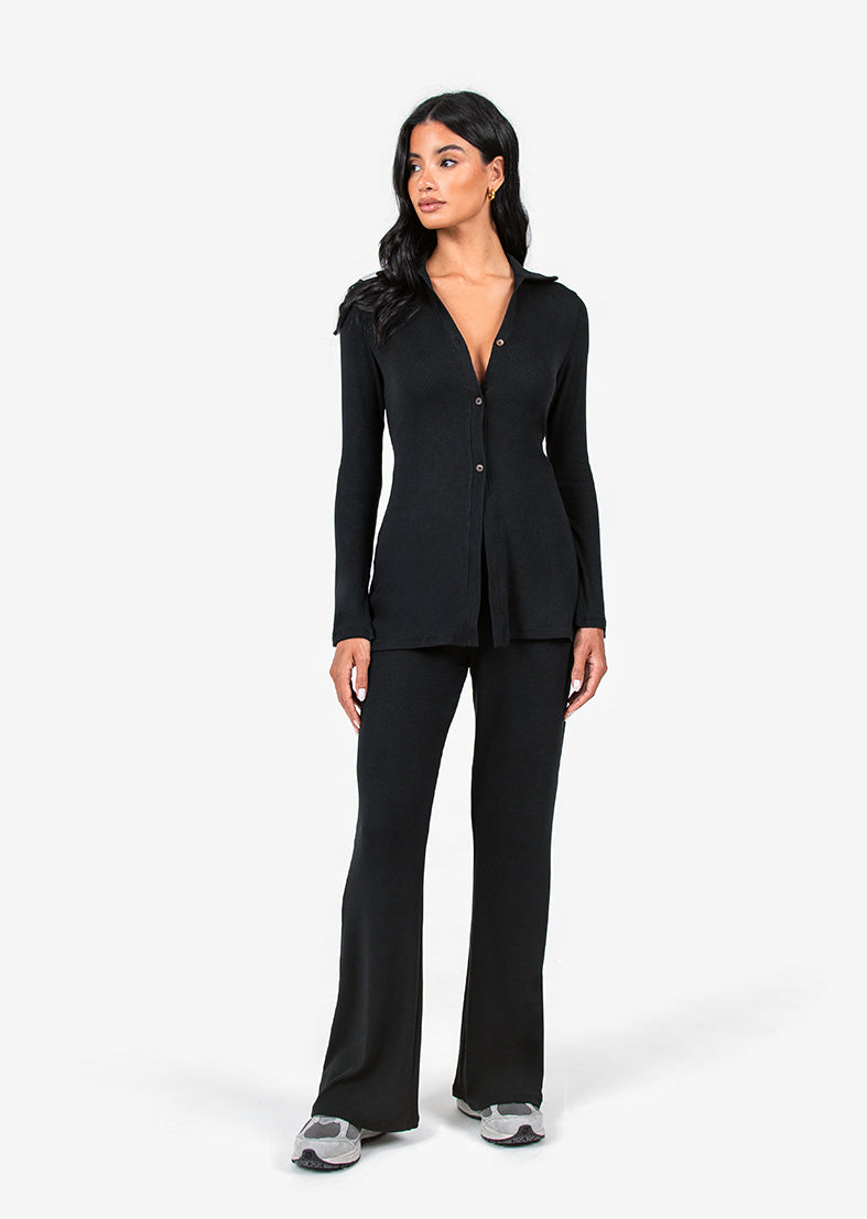 Women's Longline Cardigan Black