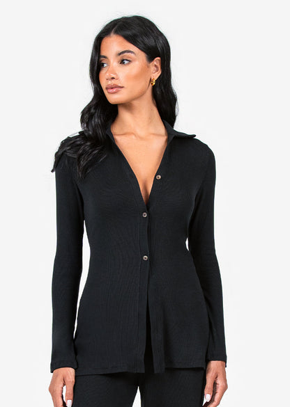 Women's Longline Cardigan Black