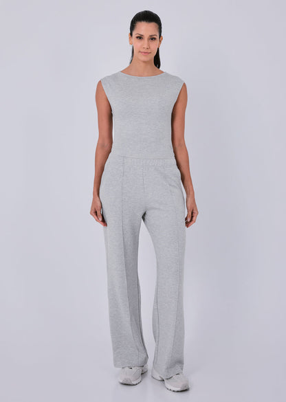 Women's Cap Sleeve Top Grey Marl