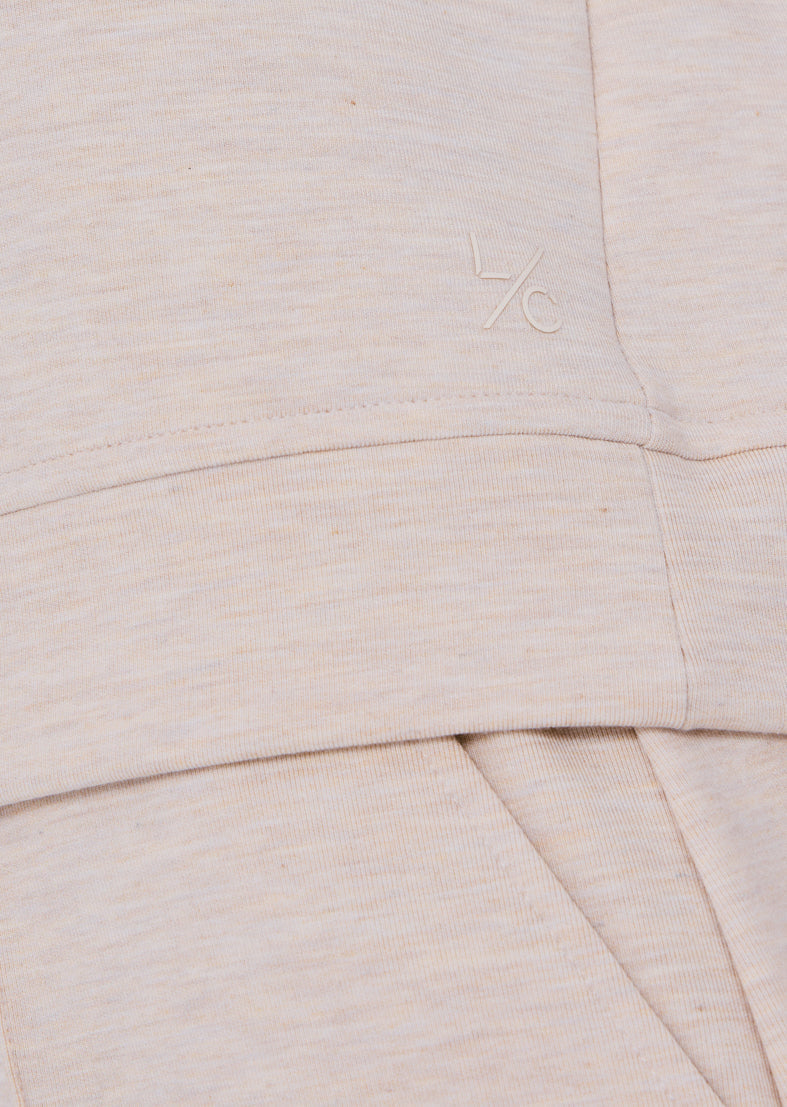 Women's Half-Zip Sweatshirt Oatmeal Heather