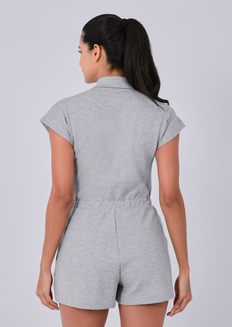 Women's Romper Grey Marl