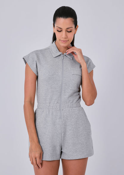 Women's Romper Grey Marl