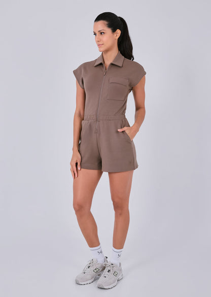 Women's Romper Walnut
