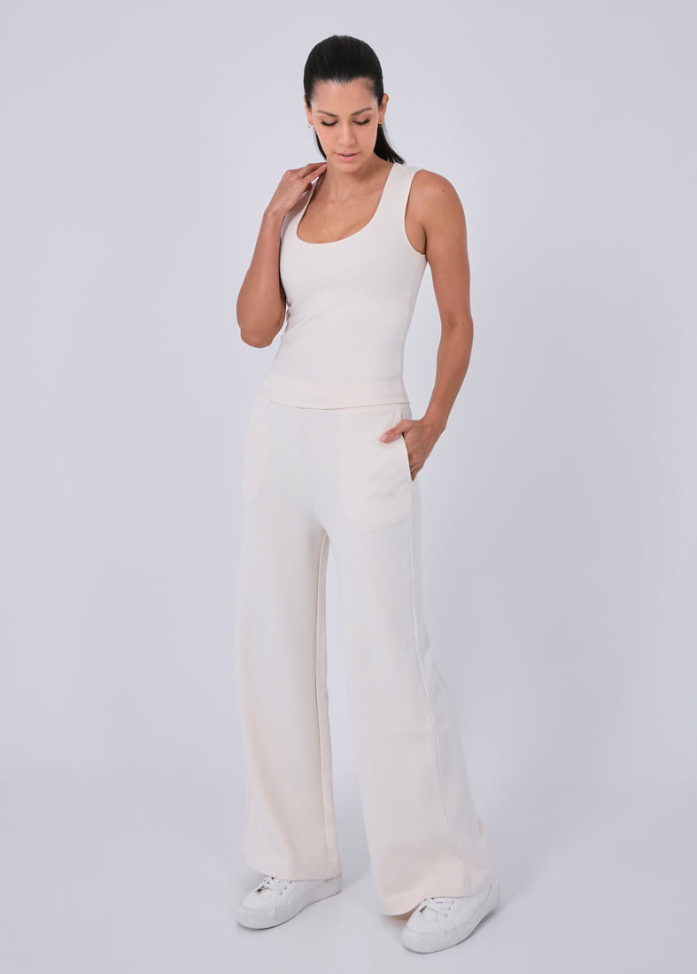 Women's Scoop Neck Tank Eggnog