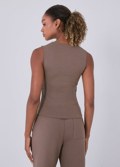 Women's Scoop Neck Tank Walnut