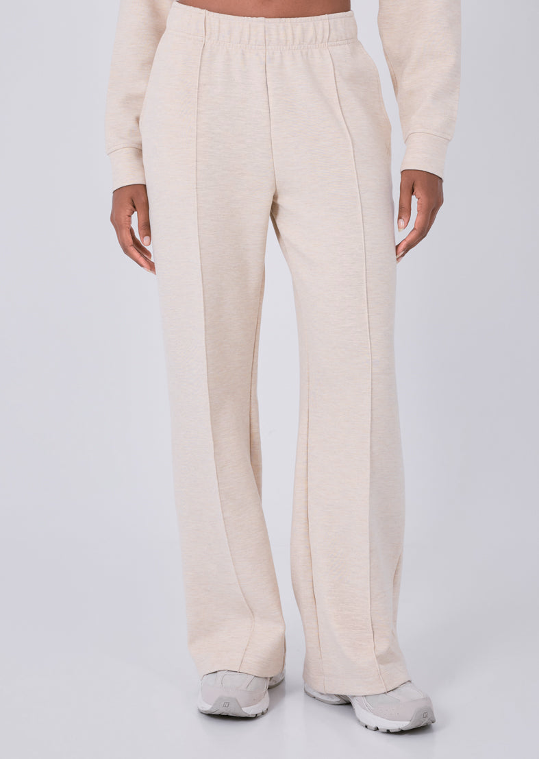 Women's Straight Leg Short Length Pants Oatmeal Heather