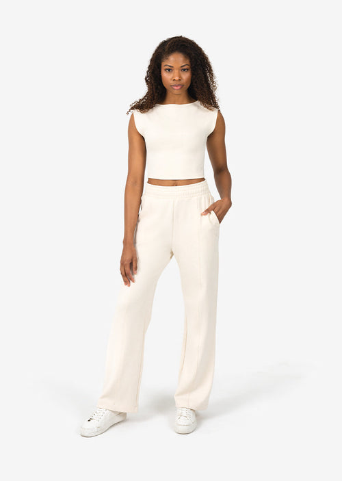 Women's Straight Leg Trouser Eggnog