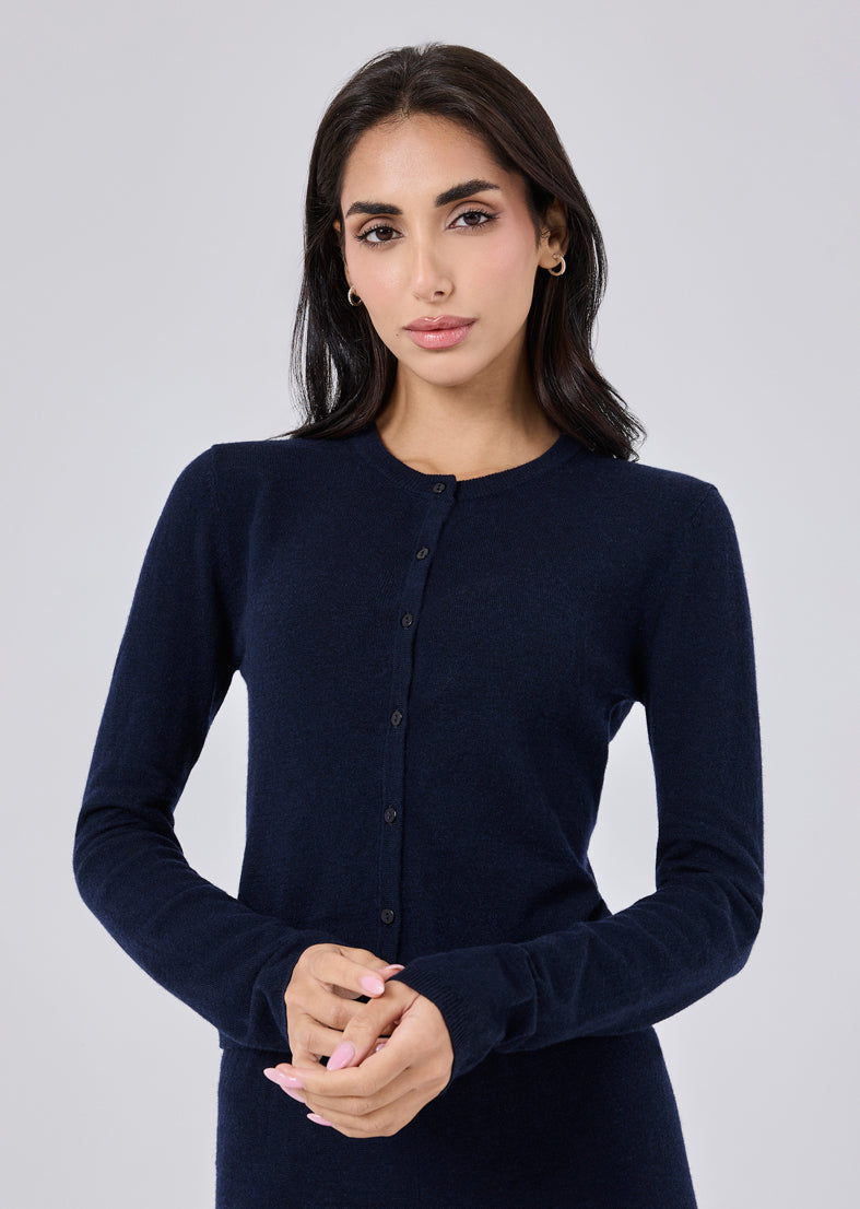Women's Button Cardigan Navy