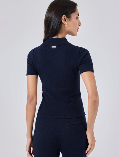Women's Polo Top Navy