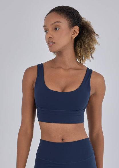 Women's Scoop Neck Bra Dark Navy