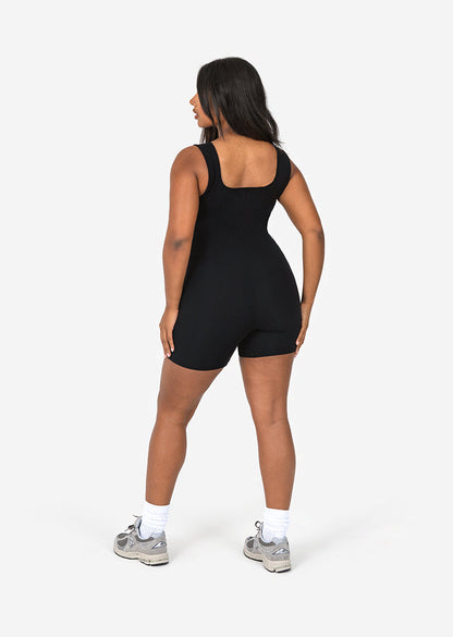 Women's Shortie - Onesie Black