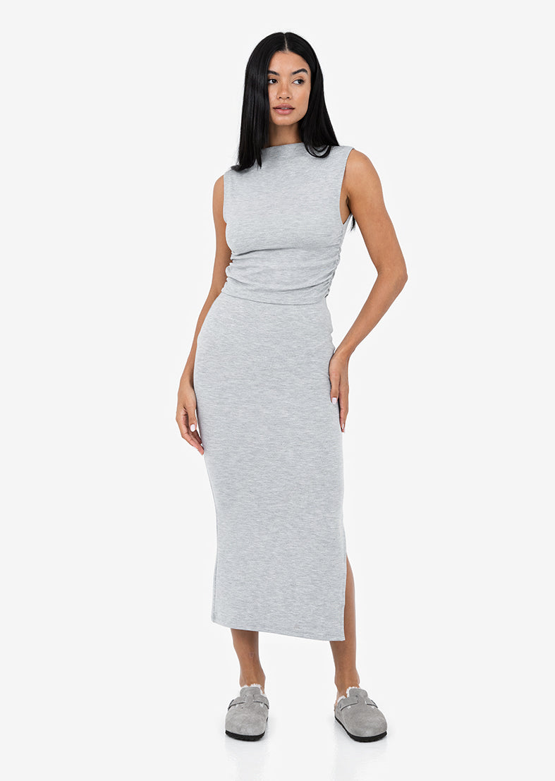 Women's Tube Skirt Grey Marl