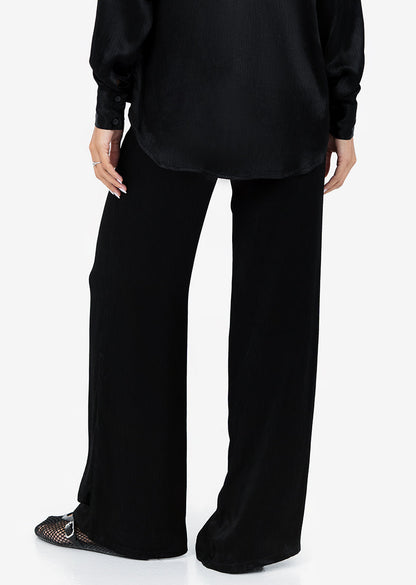 Women's Trouser Shiny Black